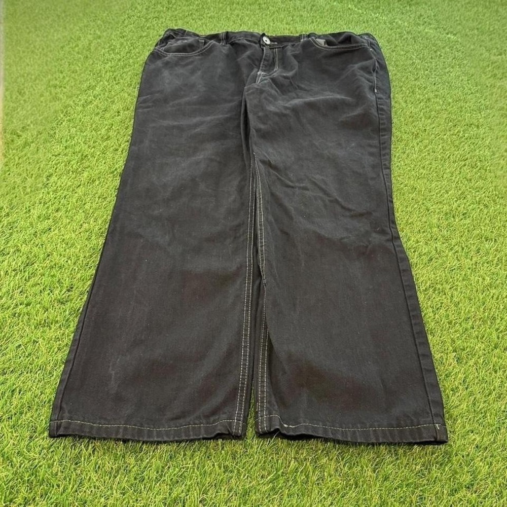 Y2K black jeans 40x27 straight fit